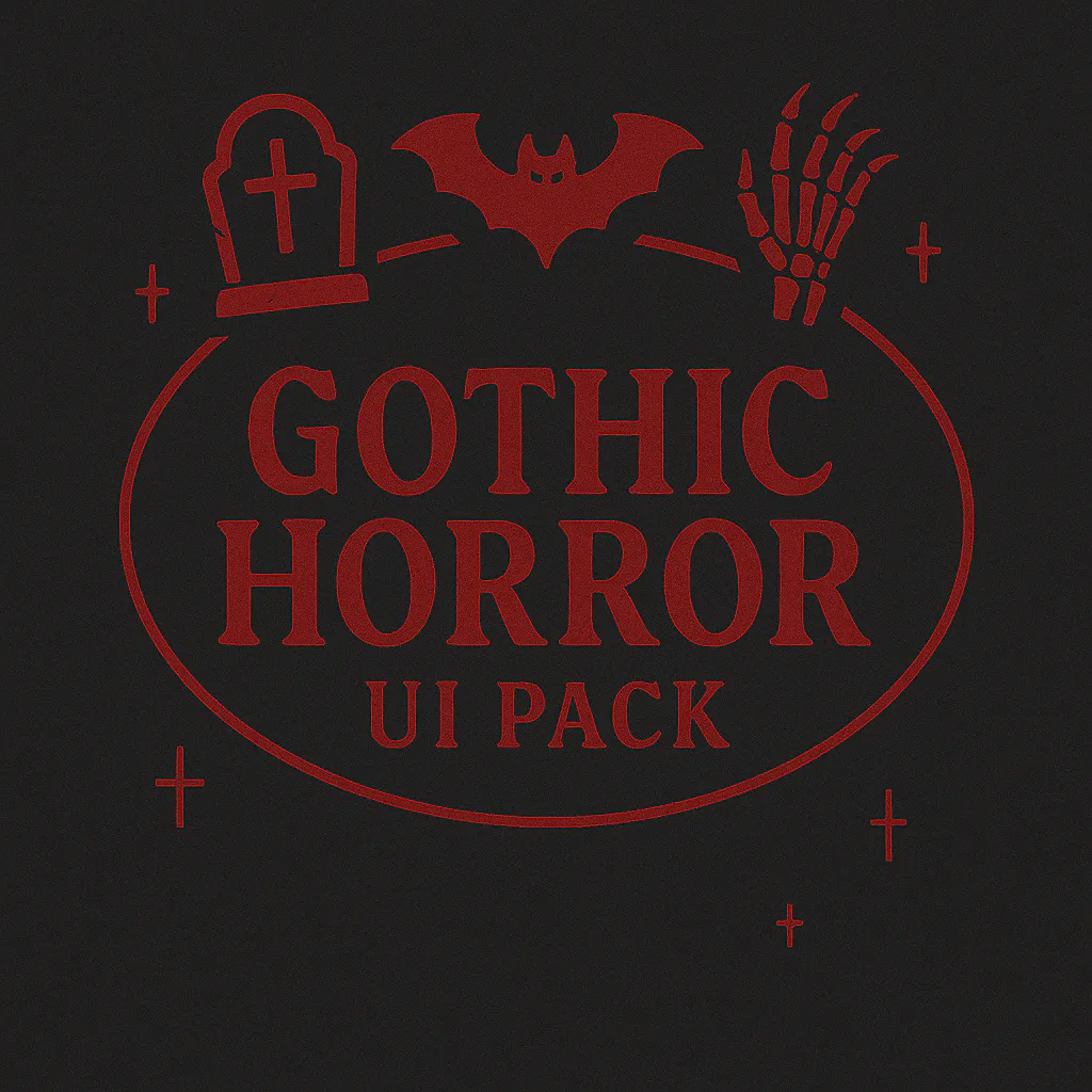 Gothic Horror UI Pack product preview